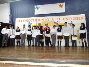 Alumnos de la Escuela Fundición Paipote