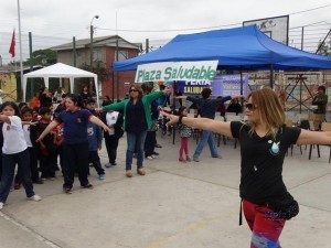 Vecinos de la población Baquedano se la juegan por la vida sana