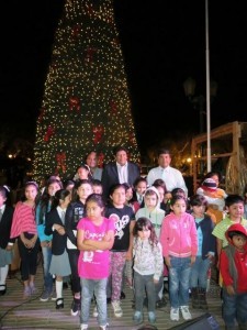Este martes 9 se encenderá el gran Árbol de Navidad en Plaza Ambrosio O´Higgins de Vallenar