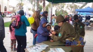 CON PLAZA CIUDADANA CARABINEROS DE VALLENAR CELEBRÓ A LOS NIÑOS