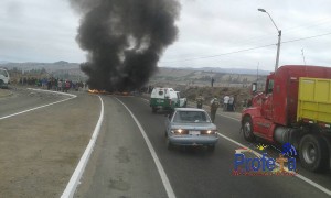 Nuevamente carreteras tomadas en Freirina