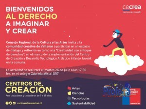 Con jornada participativa con la comunidad creativa de Vallenar llegará Cecrea a la región de Atacama