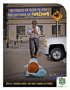 Carabineros llama a la prevención ante llegada del Pokémon Go